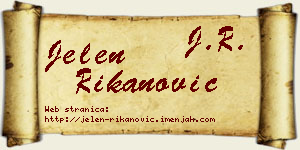 Jelen Rikanović vizit kartica